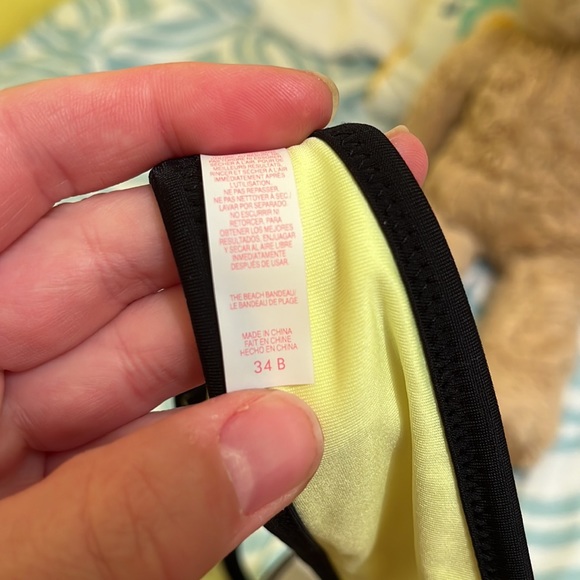 Victoria’s Secret Neon Beach Bandeau Bikini Top 34B - Picture 11 of 11